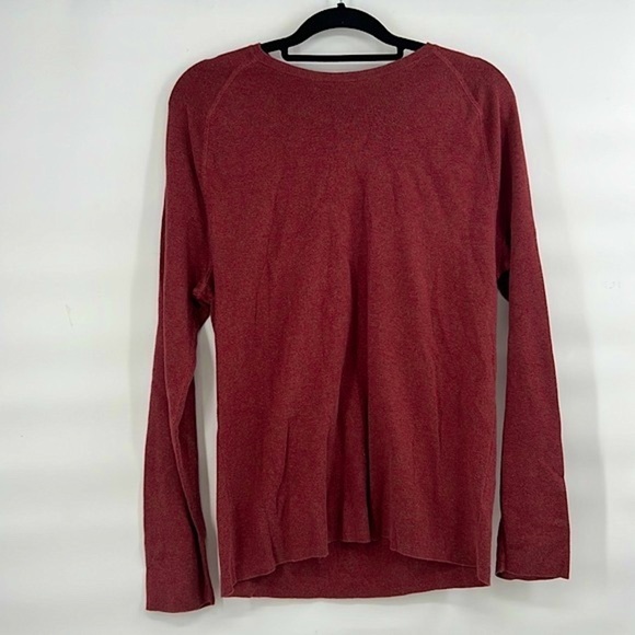 Banana Republic red 100% cotton long sleeve top size large womens - Picture 1 of 4